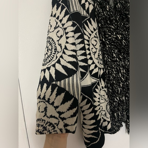 Silk chico's bohemian sun cardigan with fringe in perfect condition vintage - Picture 3 of 6